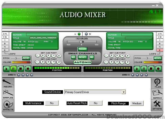 dj mixer express windows